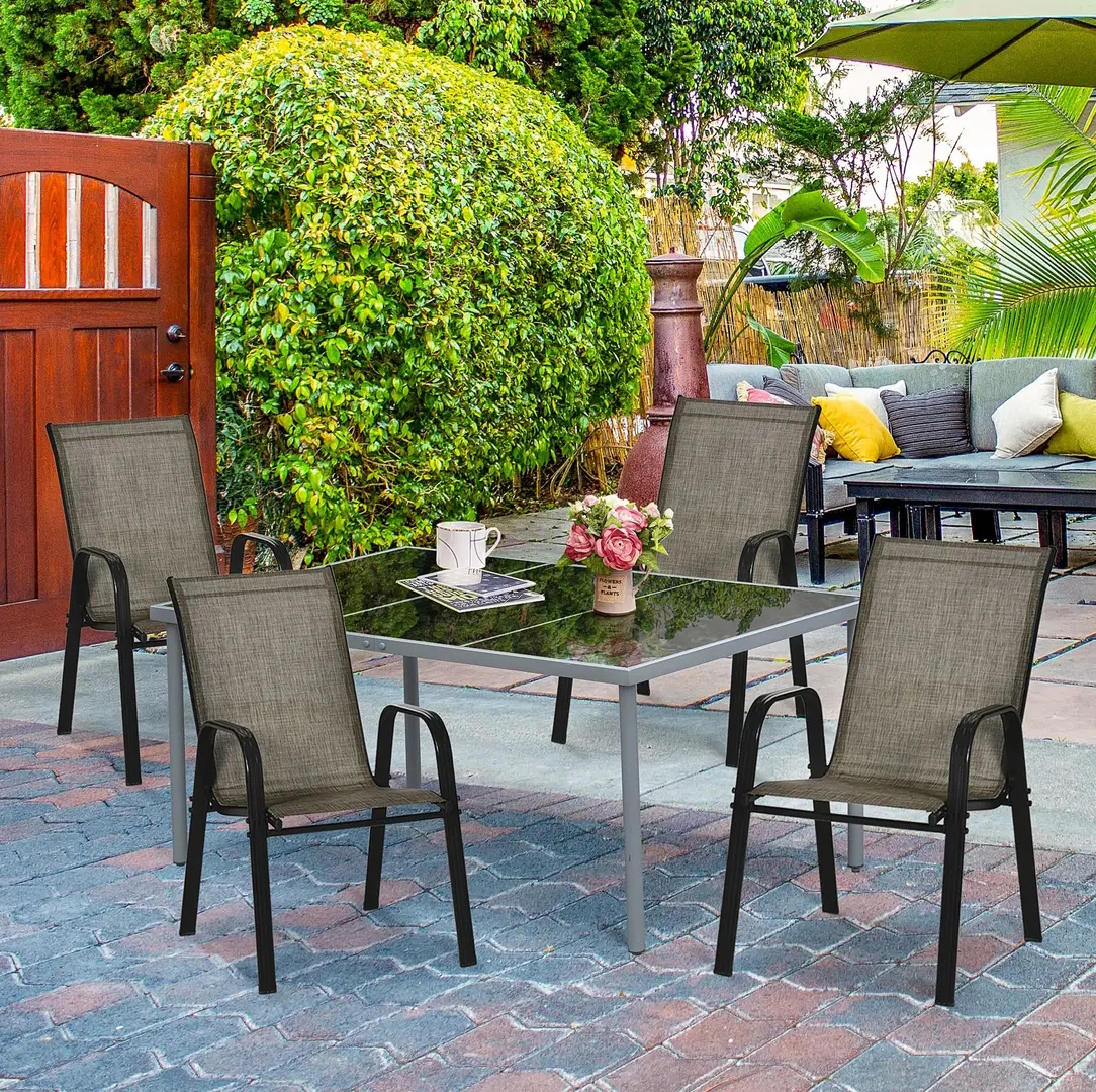 Set scaune de gradina Outsunny 84B-925 (Brown)