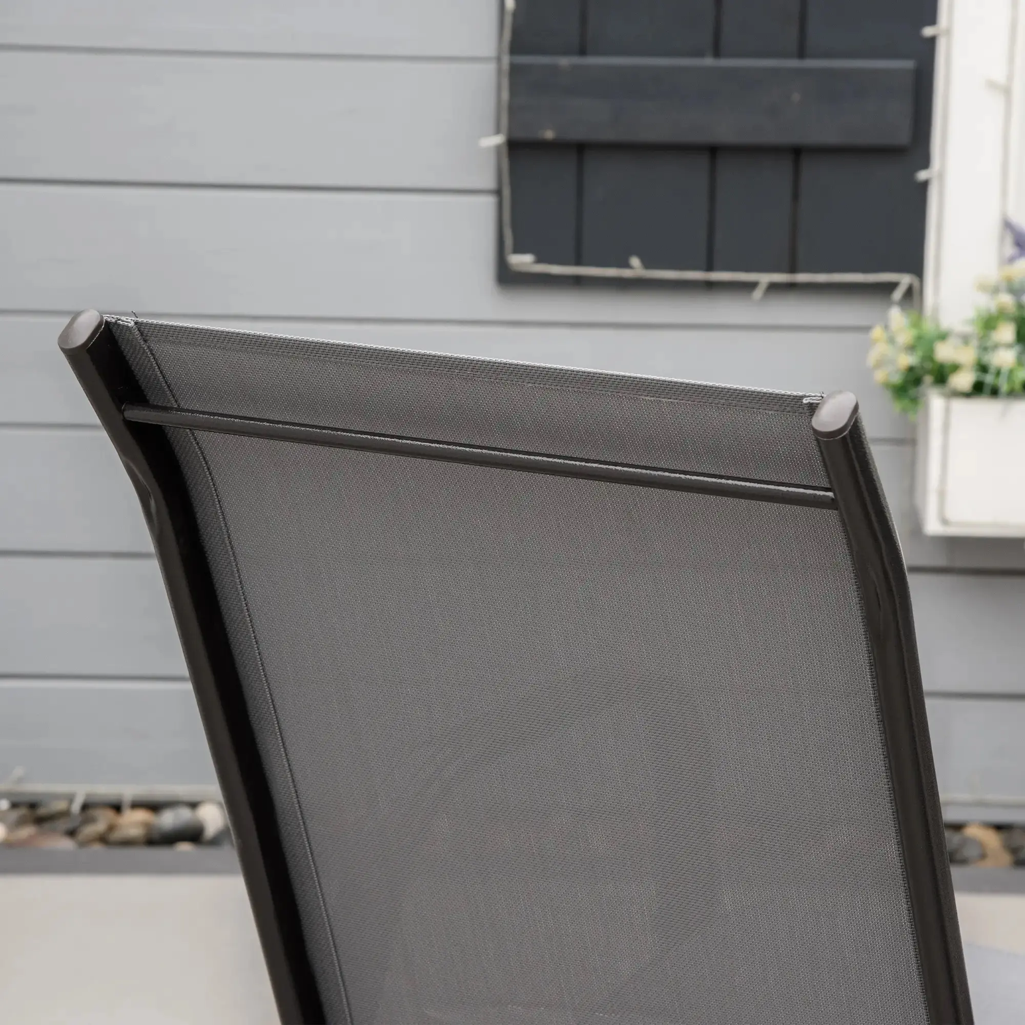 Комплект садовых стульев Outsunny 84B-925CG (Grey/Black) - 4