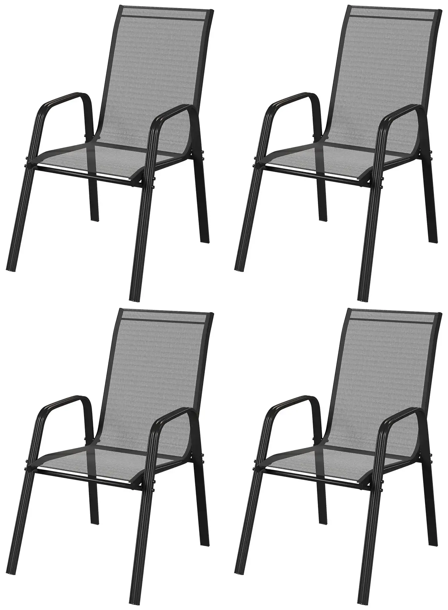 Set scaune de gradina Outsunny 84B-925V00BK (Black) - 3