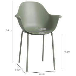 Комплект садовых стульев Outsunny 84G-233V00GN (Green) Thumb
