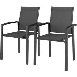 Комплект садовых стульев Outsunny 84G-592V00CG (Dark Grey) Thumb