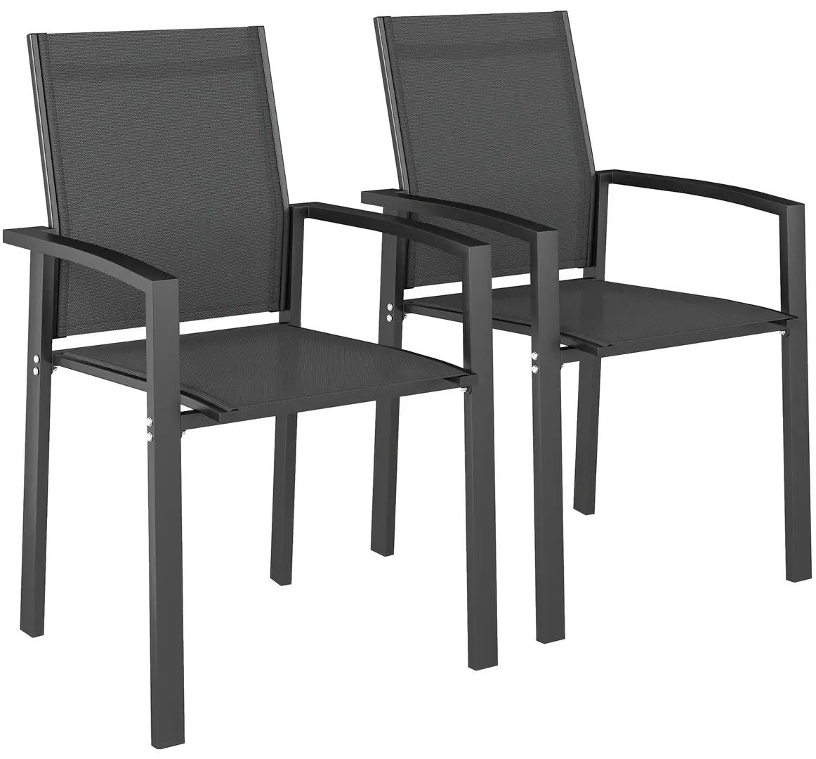 Комплект садовых стульев Outsunny 84G-592V00CG (Dark Grey)