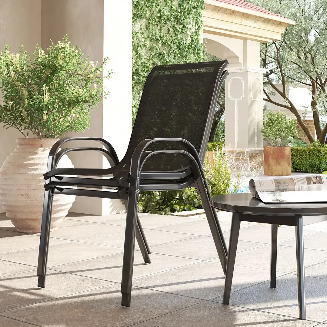 Set scaune de gradina Outsunny 84G-668V00BK (Black)