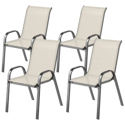 Комплект садовых стульев Outsunny 84G-668V01BG (Beige) Thumb