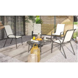 Комплект садовых стульев Outsunny 84G-668V01BG (Beige) Thumb