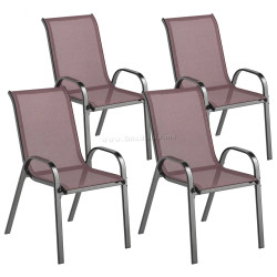 Комплект садовых стульев Outsunny 84G-668V01DR (Dark Brown)