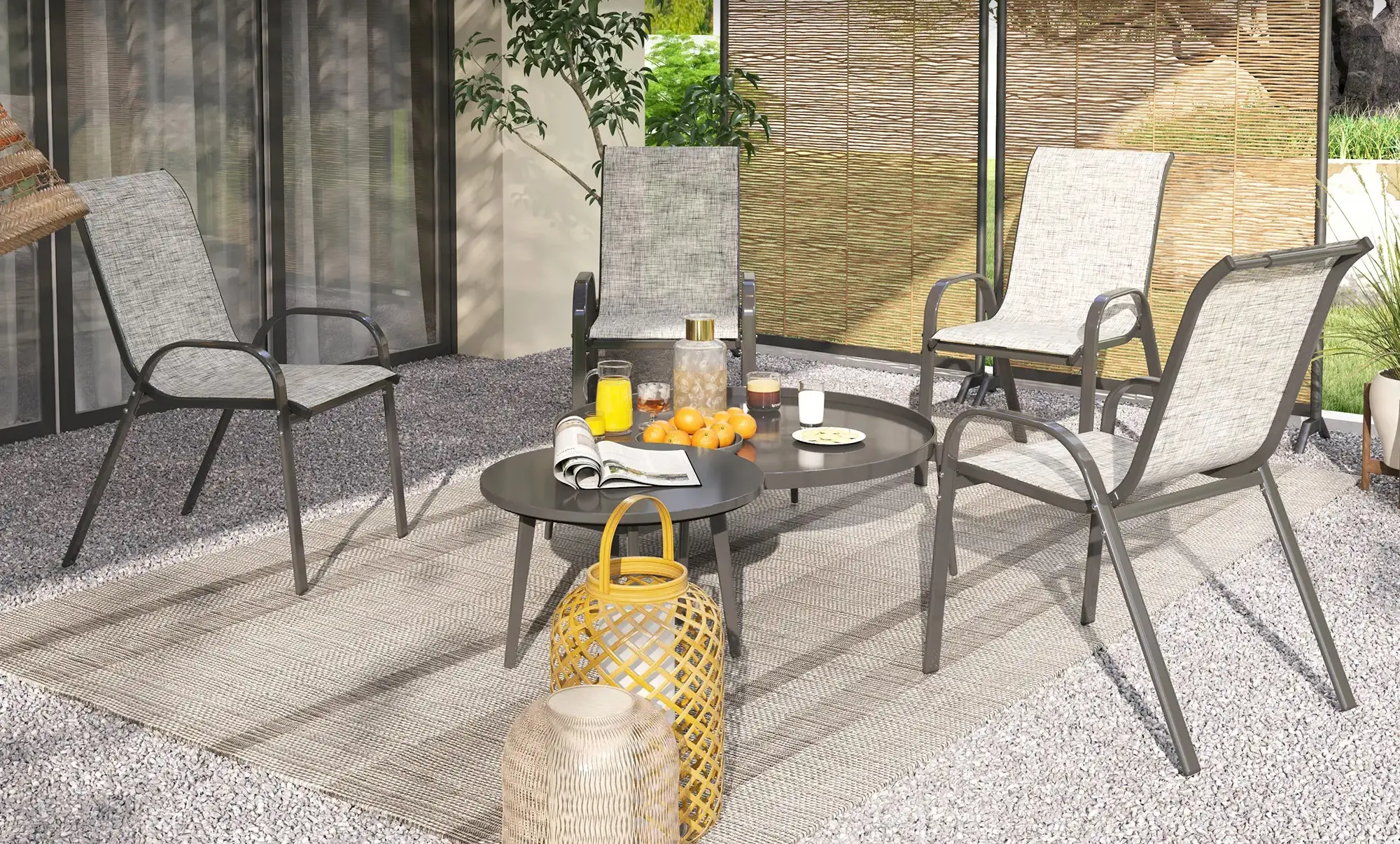 Set scaune de gradina Outsunny 84G-668V01GY (Grey) - 8