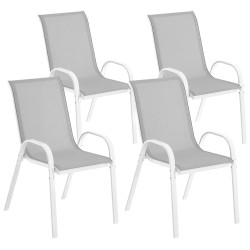 Комплект садовых стульев Outsunny 84G-668V01WT (Grey/White) Thumb