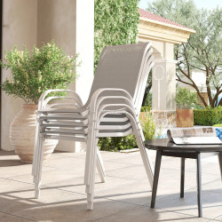 Комплект садовых стульев Outsunny 84G-668V01WT (Grey/White)