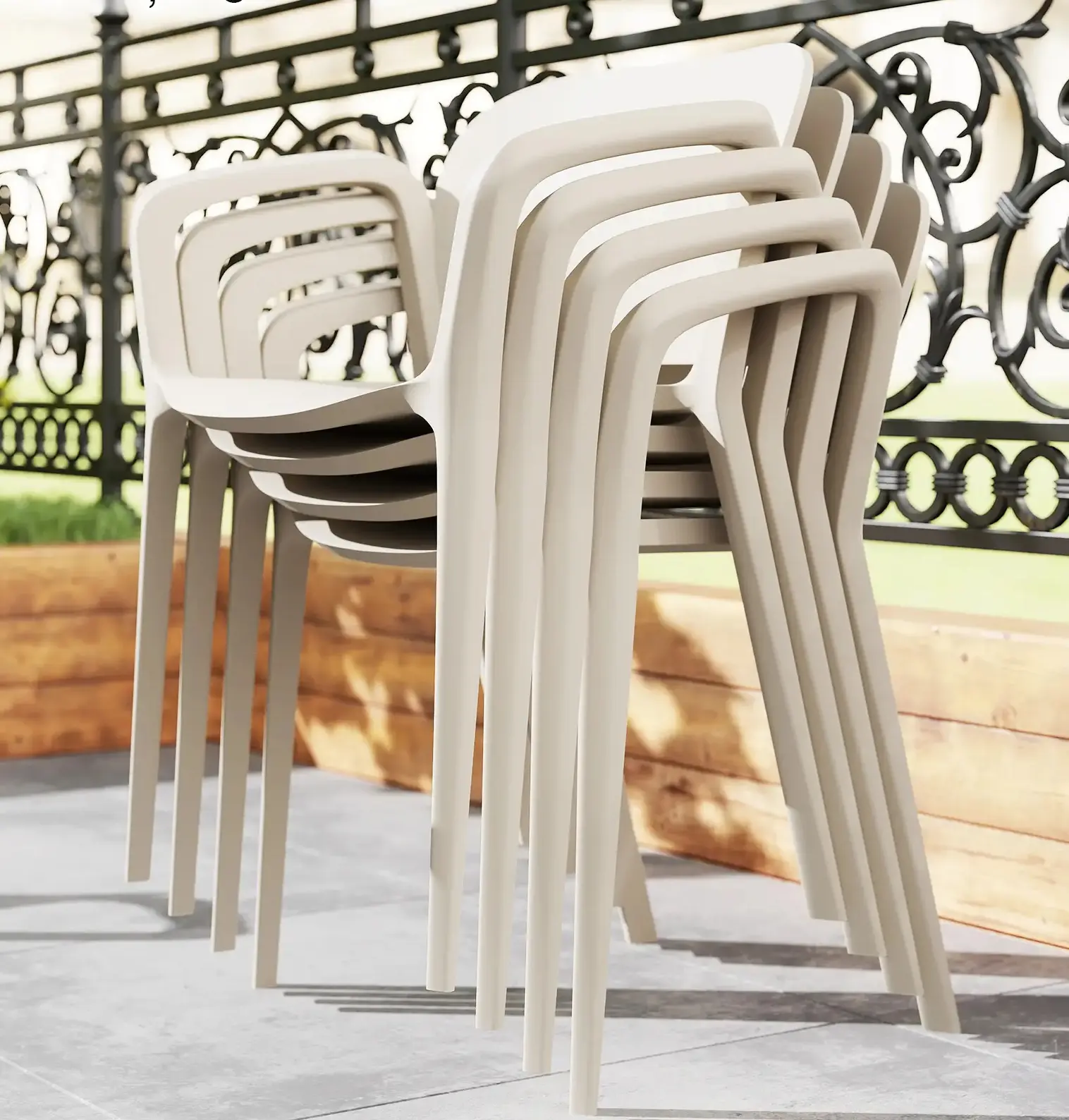 Set scaune de gradina Outsunny 84G-748V00WT (White) - 5