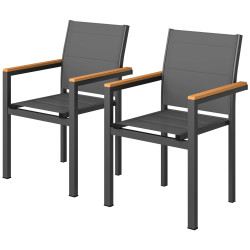 Set scaune de gradina Outsunny 84K-025V00CG 2pcs (Dark Grey) Thumb