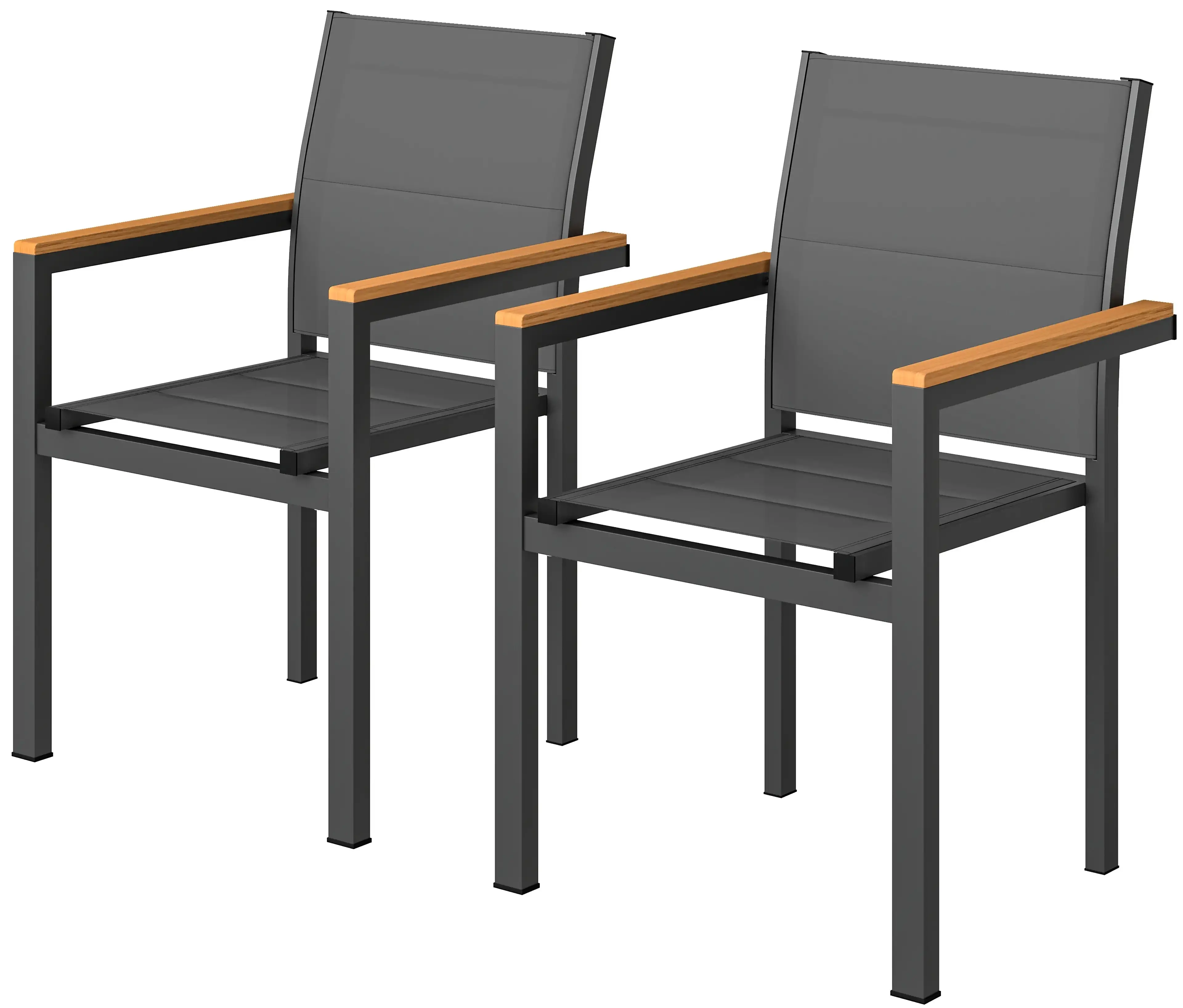 Set scaune de gradina Outsunny 84K-025V00CG 2pcs (Dark Grey) - 3