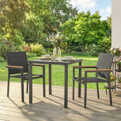 Set scaune de gradina Outsunny 84K-025V00CG 2pcs (Dark Grey)