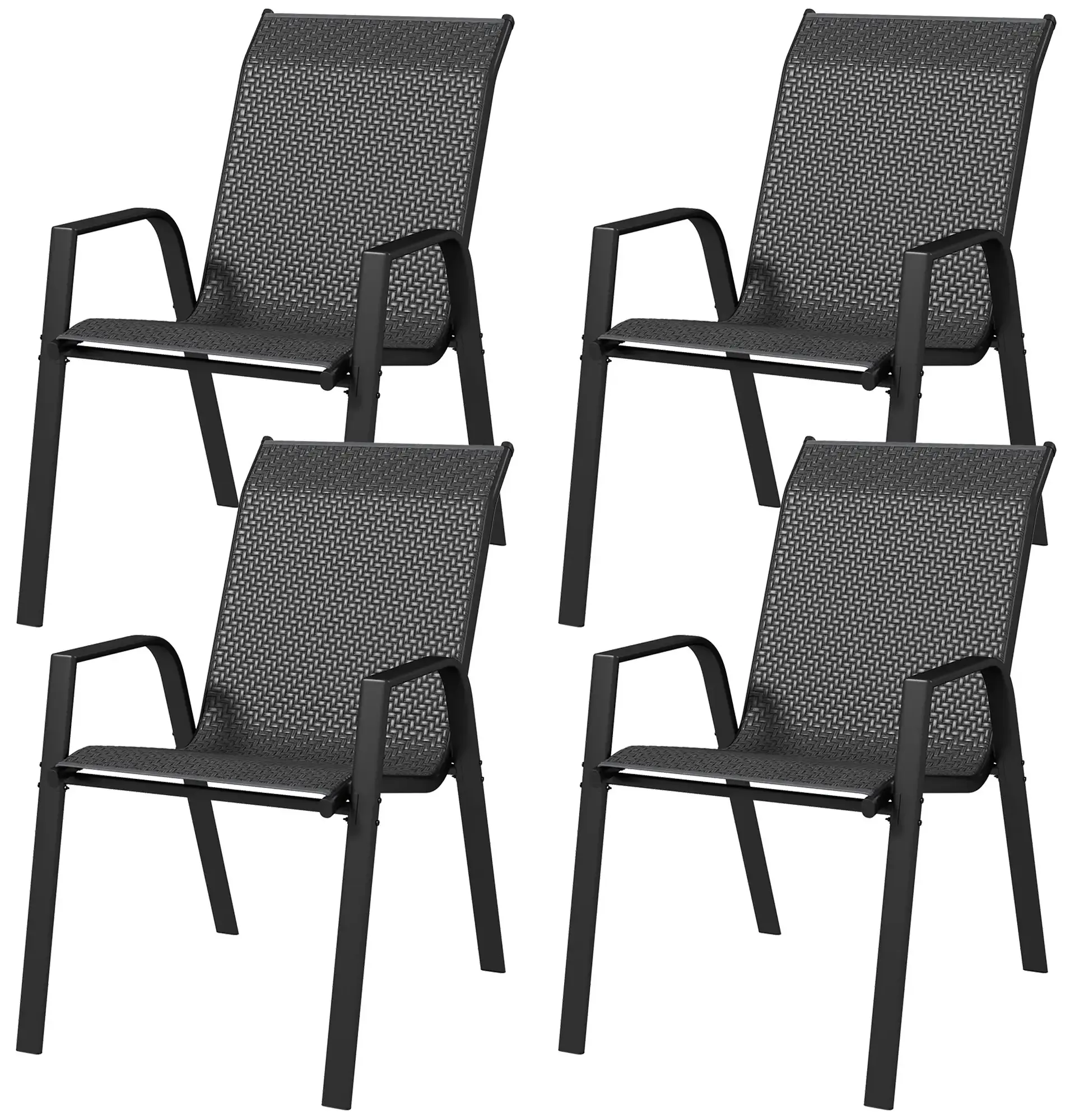 Set scaune de gradina Outsunny 861-073V00GY (Grey) - 2