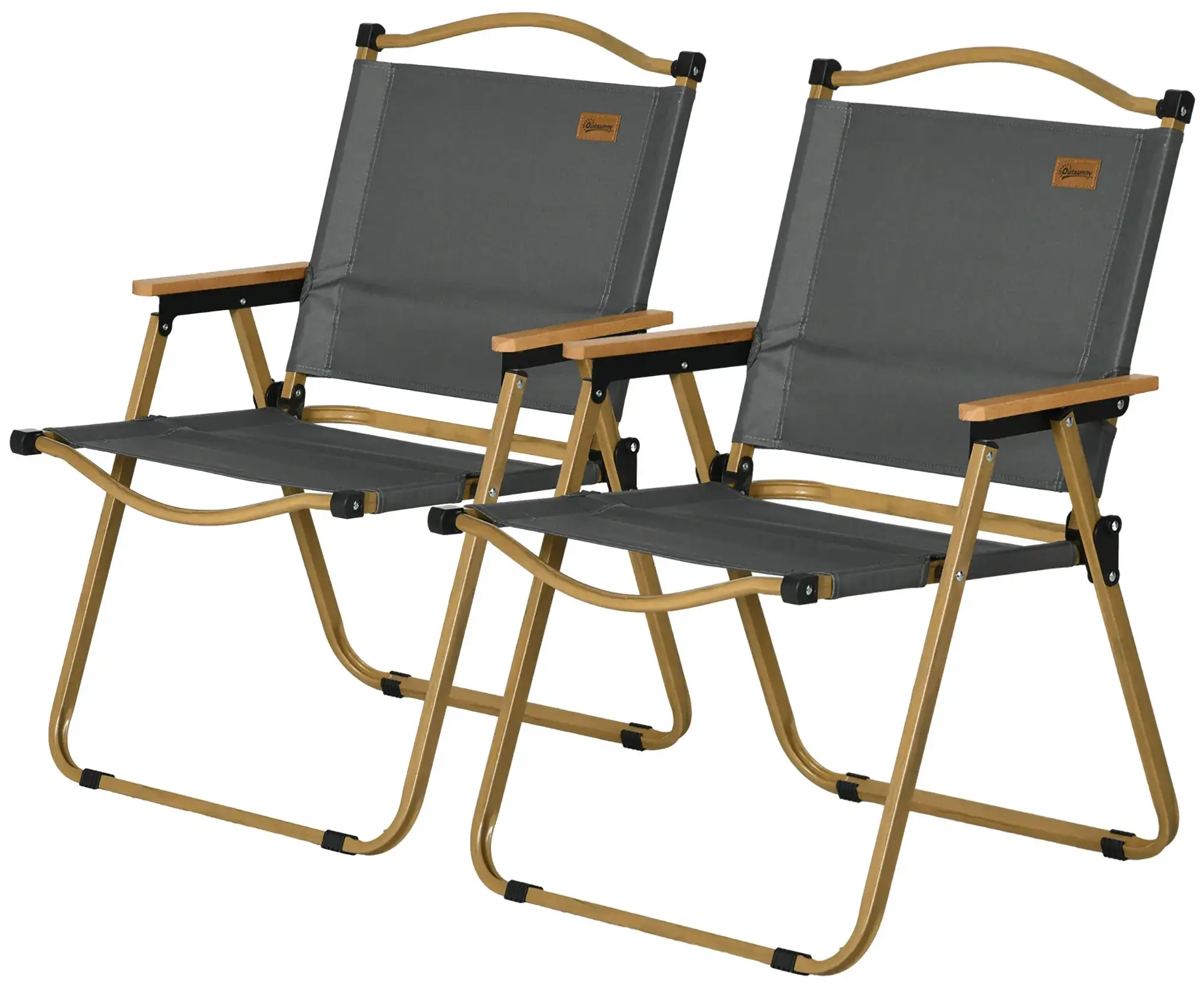 Комплект садовых стульев Outsunny A20-317V01CG (Dark Grey) - 2