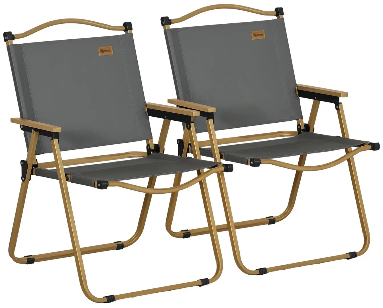 Комплект садовых стульев Outsunny A20-317V01CG (Dark Grey)