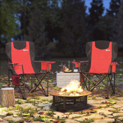 Set scaune de gradina Outsunny A20-510V00RD (Red/Black)