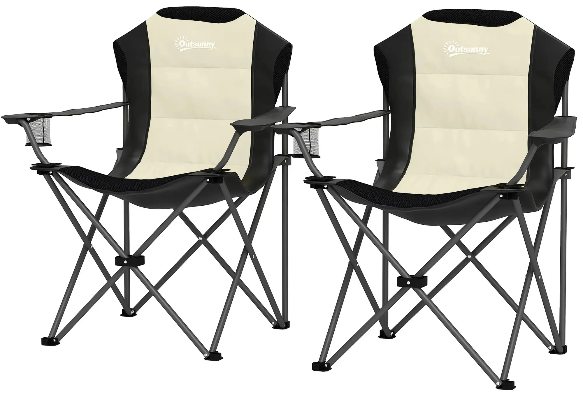 Set scaune de gradina Outsunny A20-520V00CW (Cream White/Black) - 3