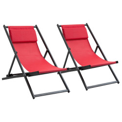 Комплект шезлонгов Outsunny 84B-342WR (Red) Thumb