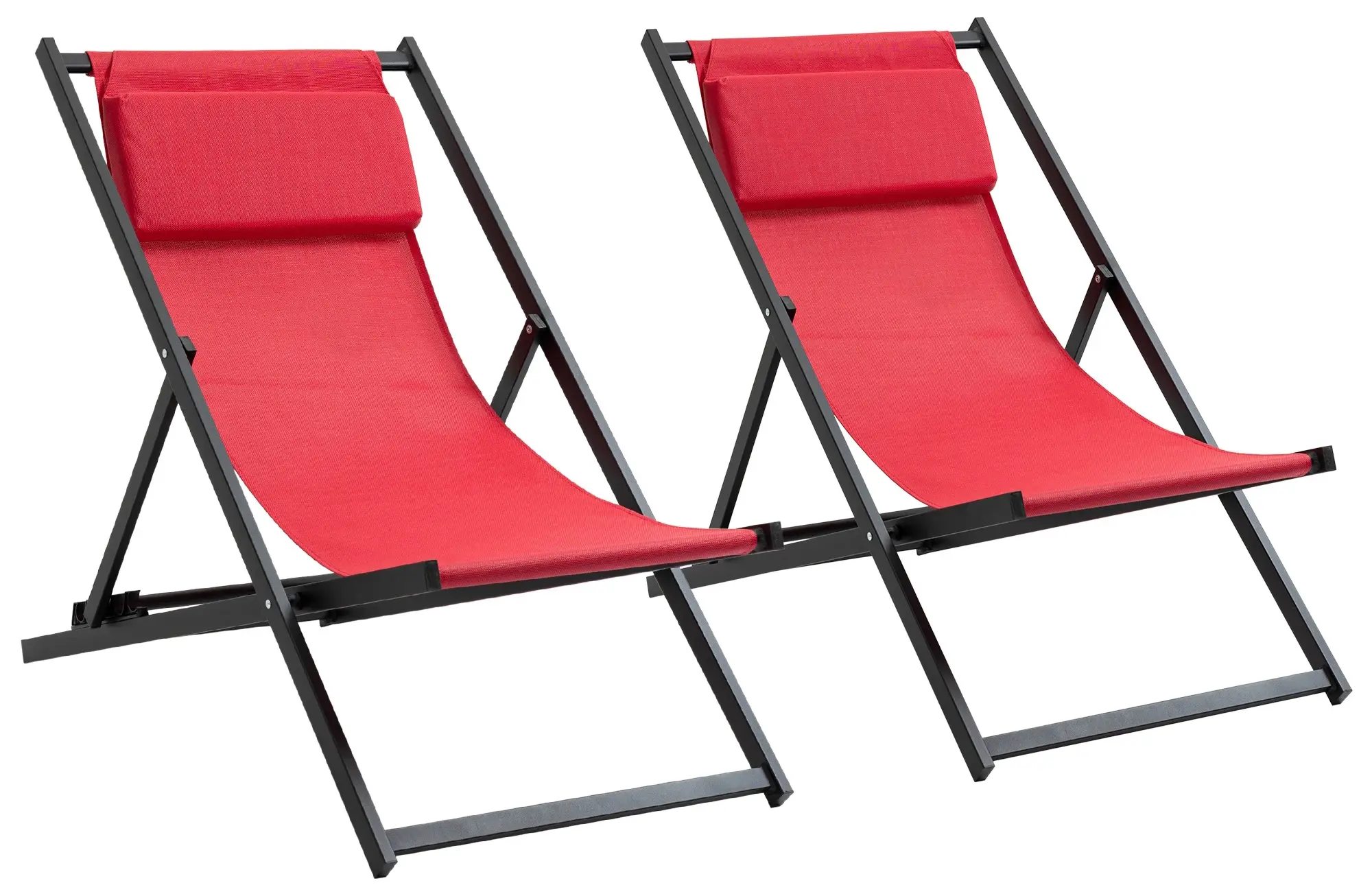 Комплект шезлонгов Outsunny 84B-342WR (Red) - 2