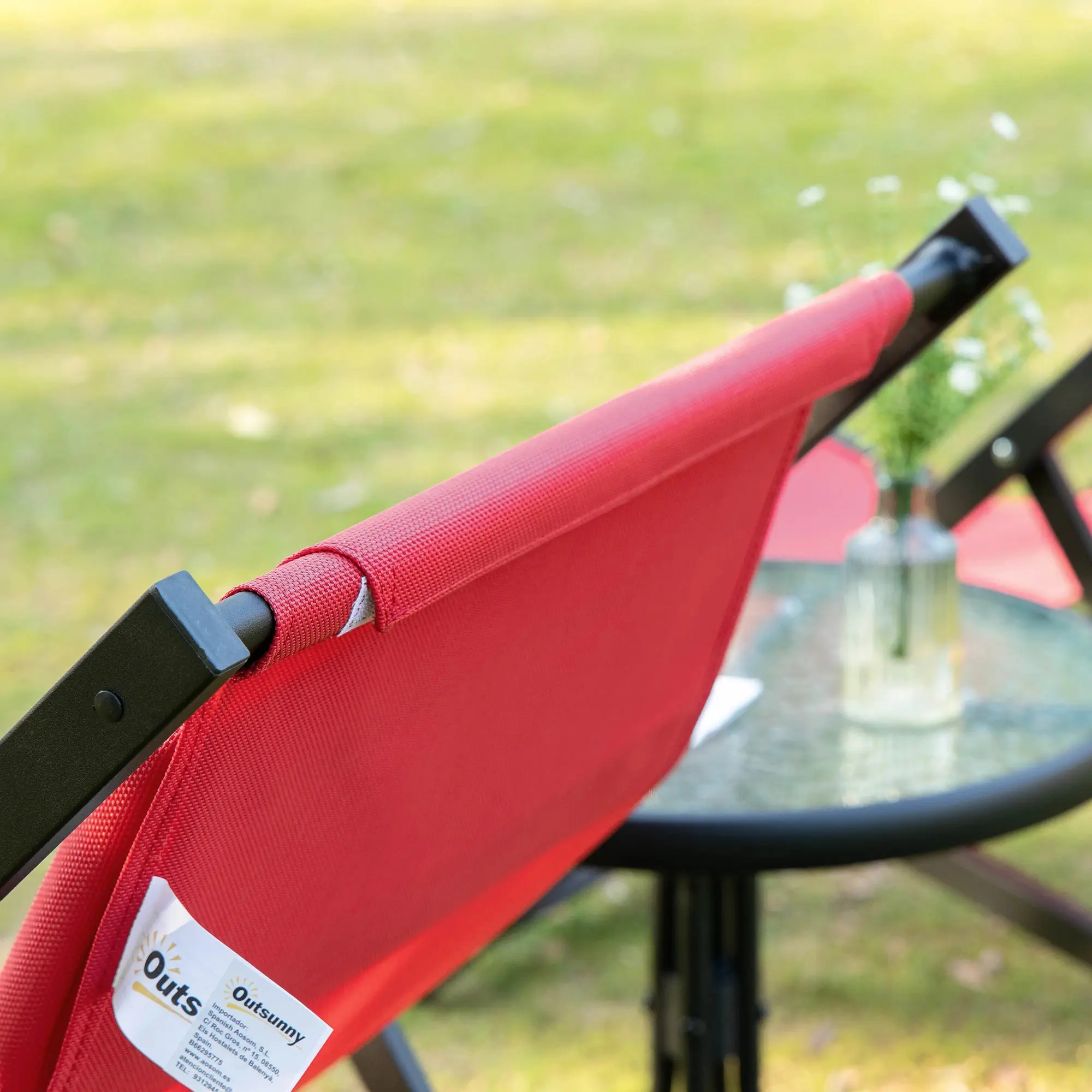 Комплект шезлонгов Outsunny 84B-342WR (Red) - 6