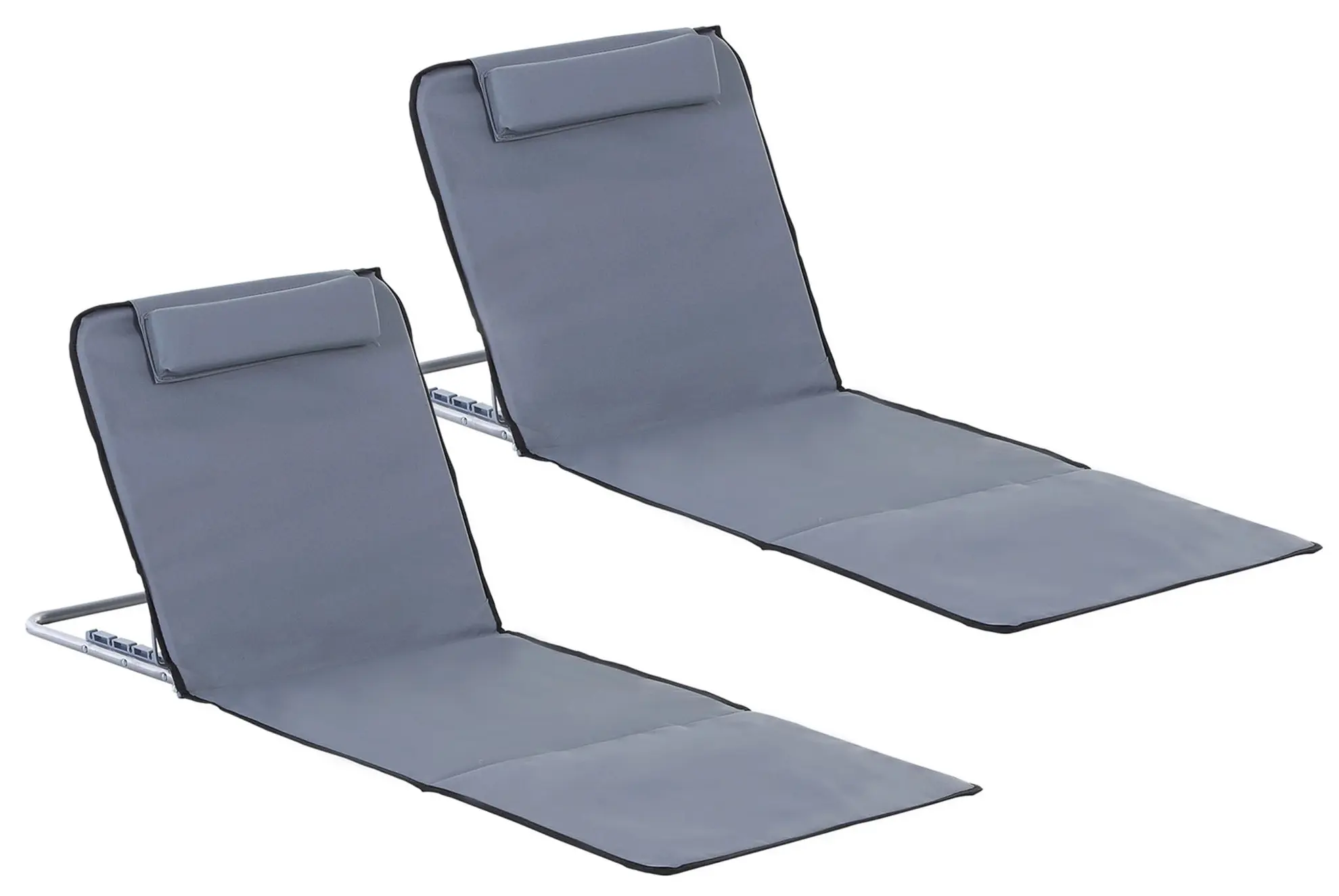 Комплект шезлонгов Outsunny 84B-455GY 2pcs (Grey) - 2
