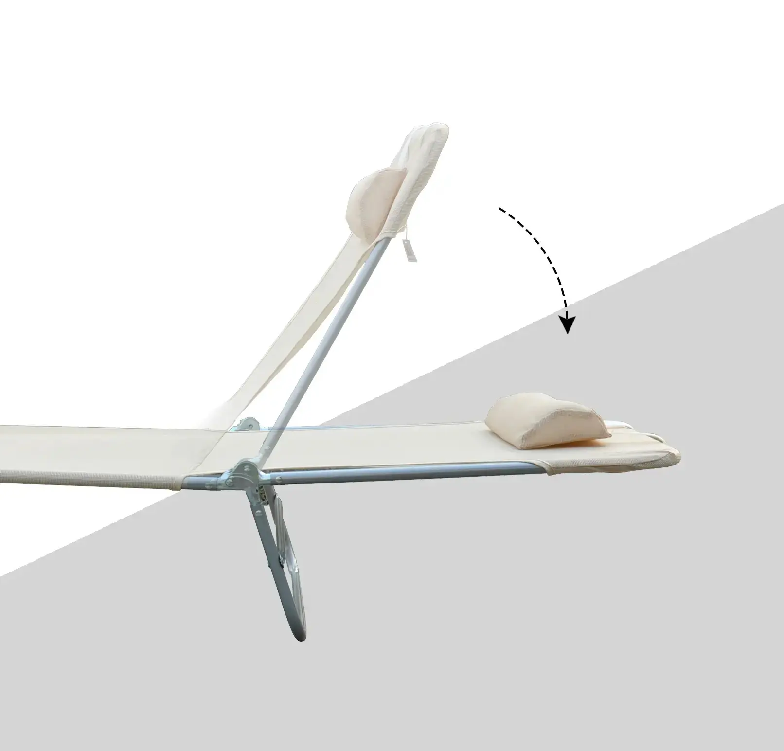 Set sezlonguri Outsunny 84B-860 (Beige) - 5