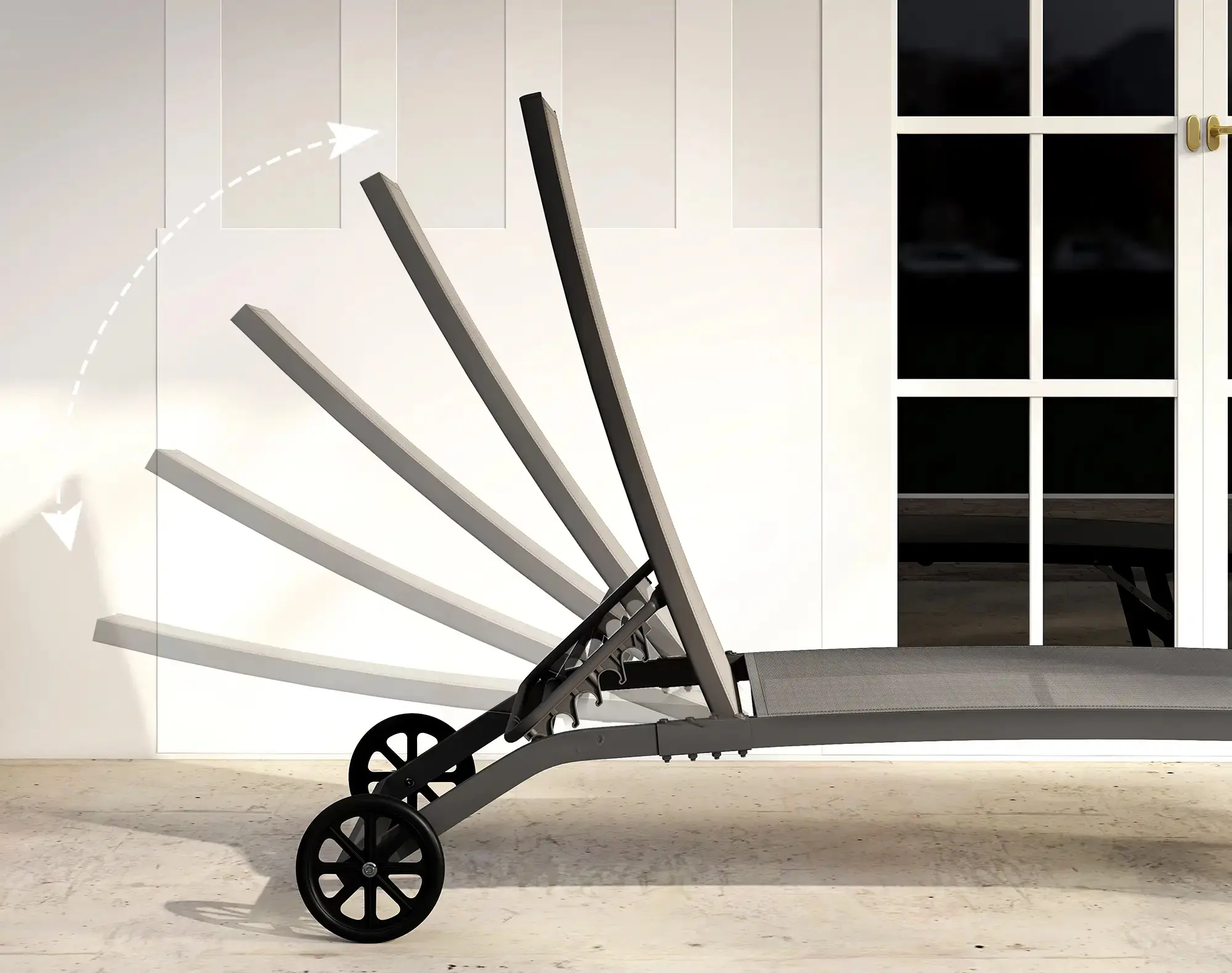 Комплект шезлонгов Outsunny 84G-088V01CG (Dark Grey) - 5