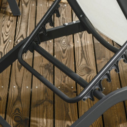 Комплект шезлонгов Outsunny 84G-088V01CW (Cream White) Thumb