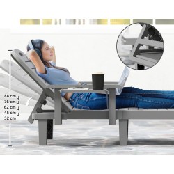 Комплект шезлонгов Outsunny 84G-789V01CG (Dark Grey) Thumb