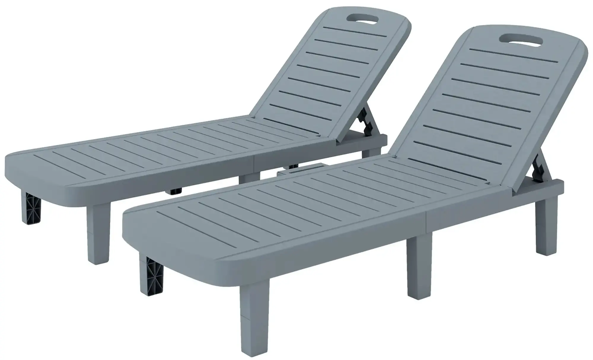 Комплект шезлонгов Outsunny 84G-793V00CG (Dark Grey) - 3