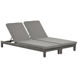 Комплект шезлонгов Outsunny 862-019GY (Grey) Thumb