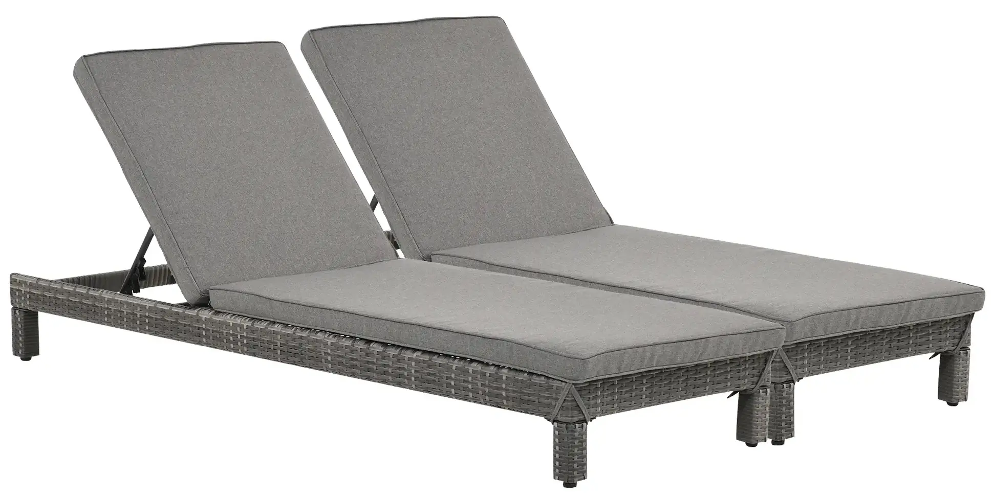 Комплект шезлонгов Outsunny 862-019GY (Grey) - 2