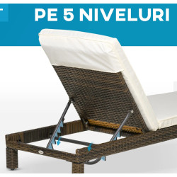 Комплект шезлонгов Outsunny 862-019V00BN (Brown/Cream White) Thumb