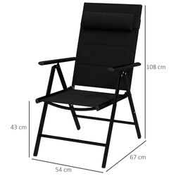 Набор садовых стульев Outsunny 84G-383V00BK (Black) Thumb