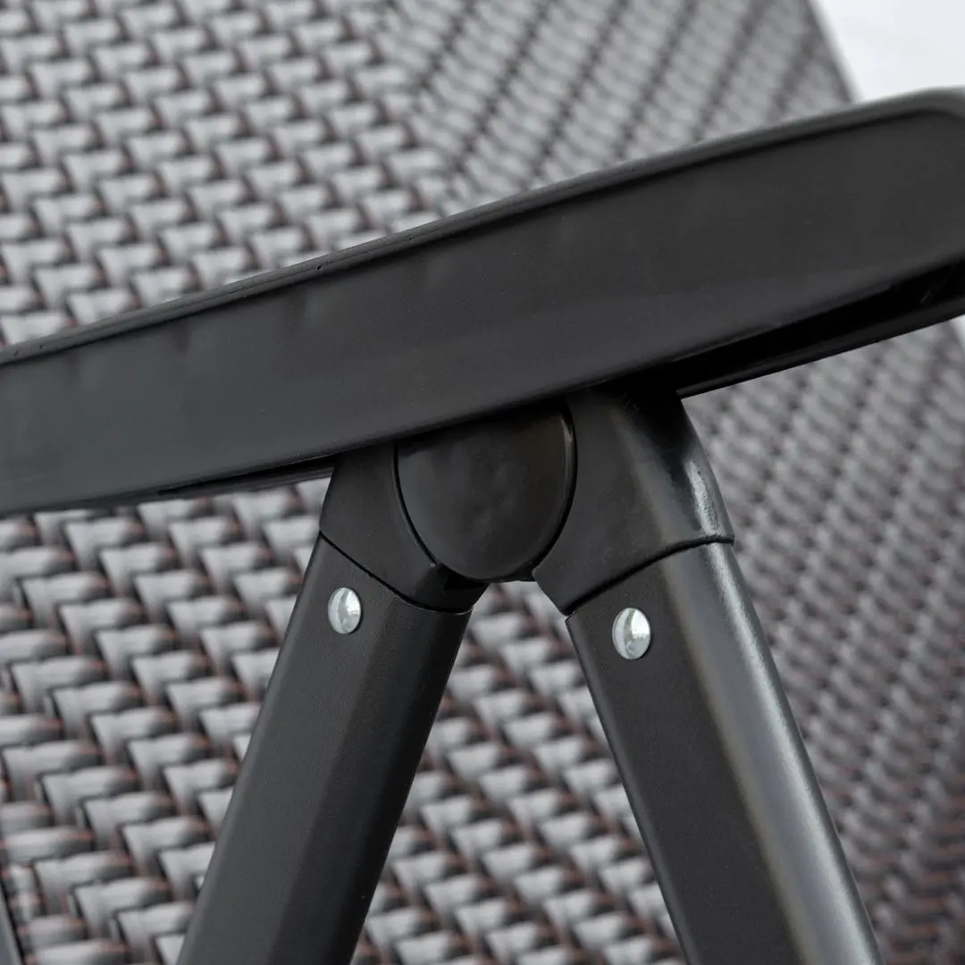 Set scaune de gradina Outsunny 861-056 (Red/Black)