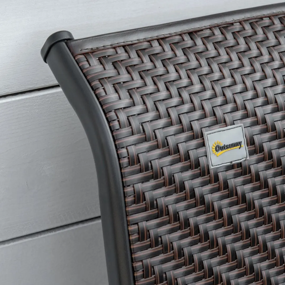 Set scaune de gradina Outsunny 861-056 (Red/Black)