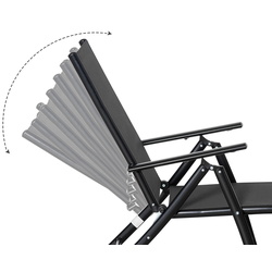 Set de sezlonguri Outsunny 84B-916 (Black) Thumb