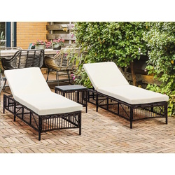 Set de sezlonguri cu masuta Outsunny 862-068V00MB (Brown/Beige) Thumb