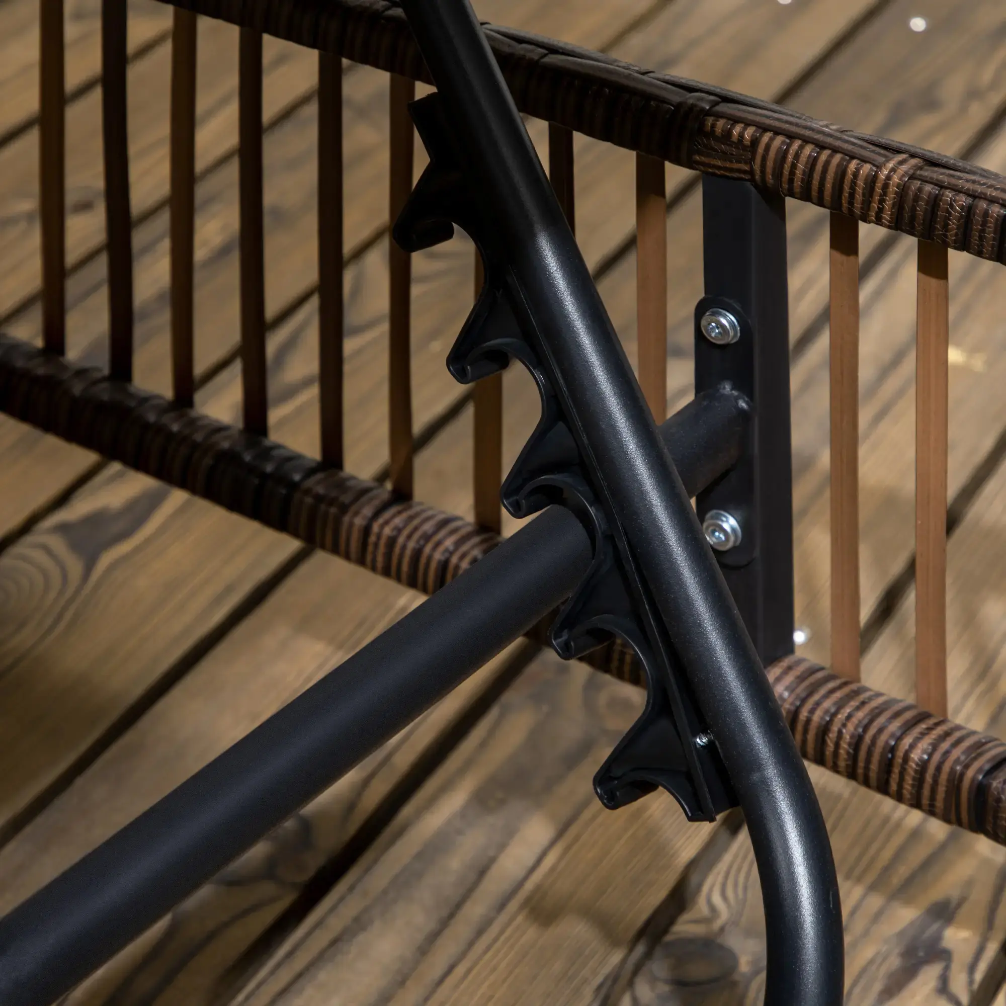 Set de sezlonguri cu masuta Outsunny 862-068V00MB (Brown/Beige)