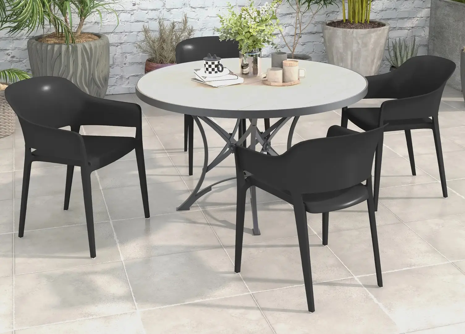 Набор стульев Outsunny 84G-234V00BK (Black)