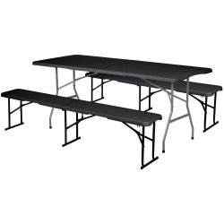 Set mobilier de gradina Plonos 440301 (Black) Thumb