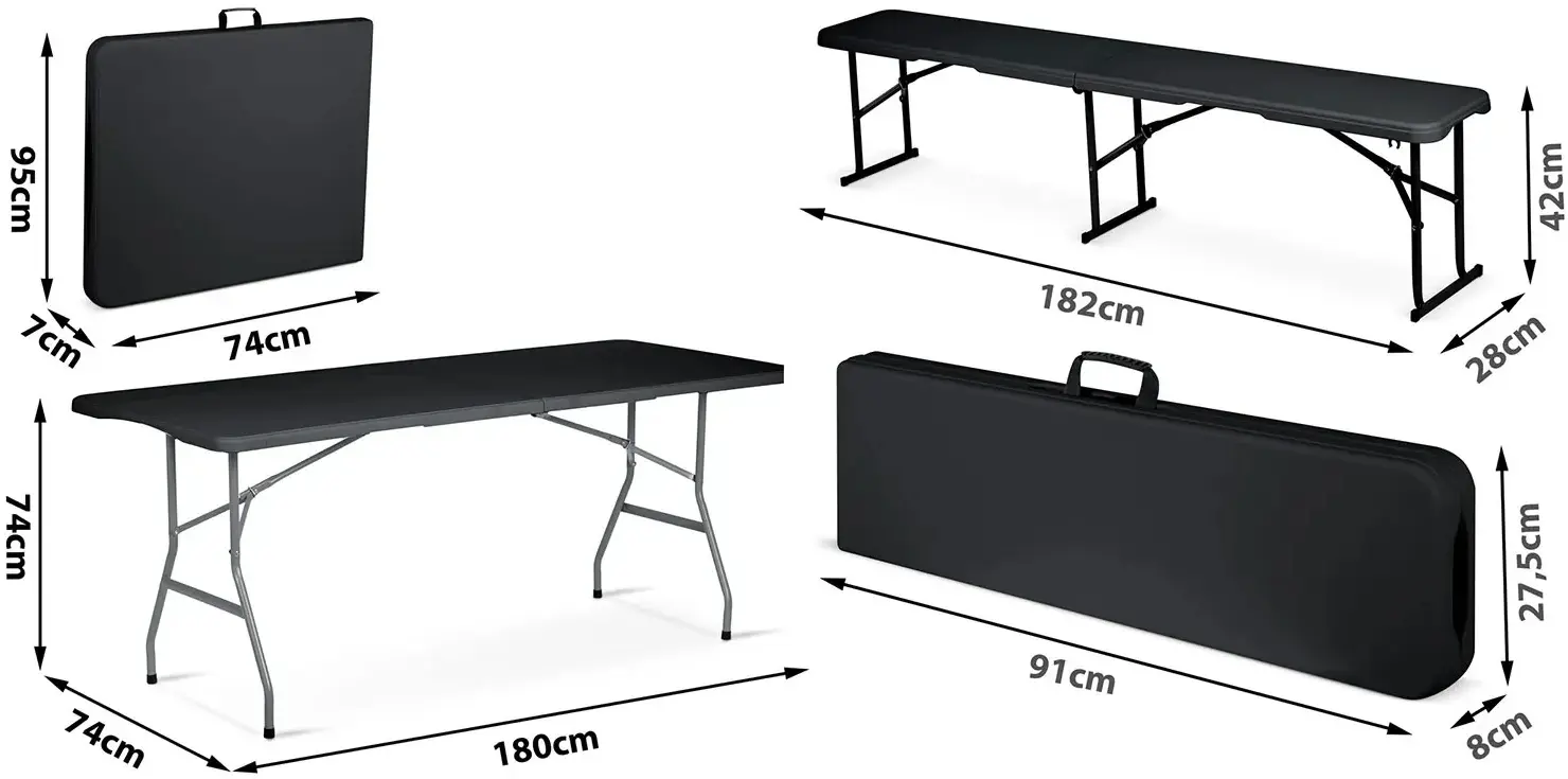 Set mobilier de gradina Plonos 440301 (Black) - 3