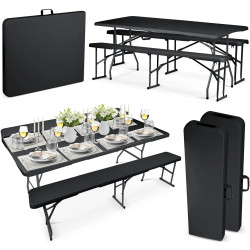 Set mobilier de gradina Plonos 440301 (Black) Thumb