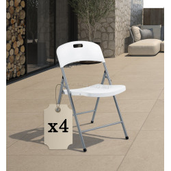 Set scaune Plonos PL-404 440400-4 (White/Grey)