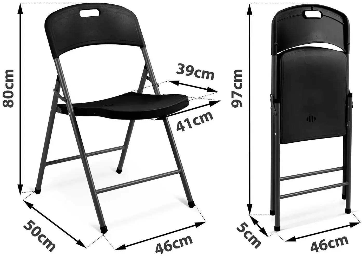 Set scaune Plonos PL-404 440401-2 (Black) - 3