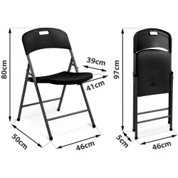 Set scaune Plonos PL-404 440401-4 (Black) Thumb