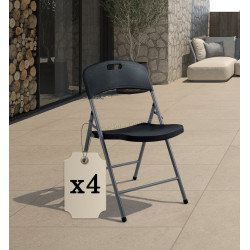 Set scaune Plonos PL-404 440401-4 (Black)