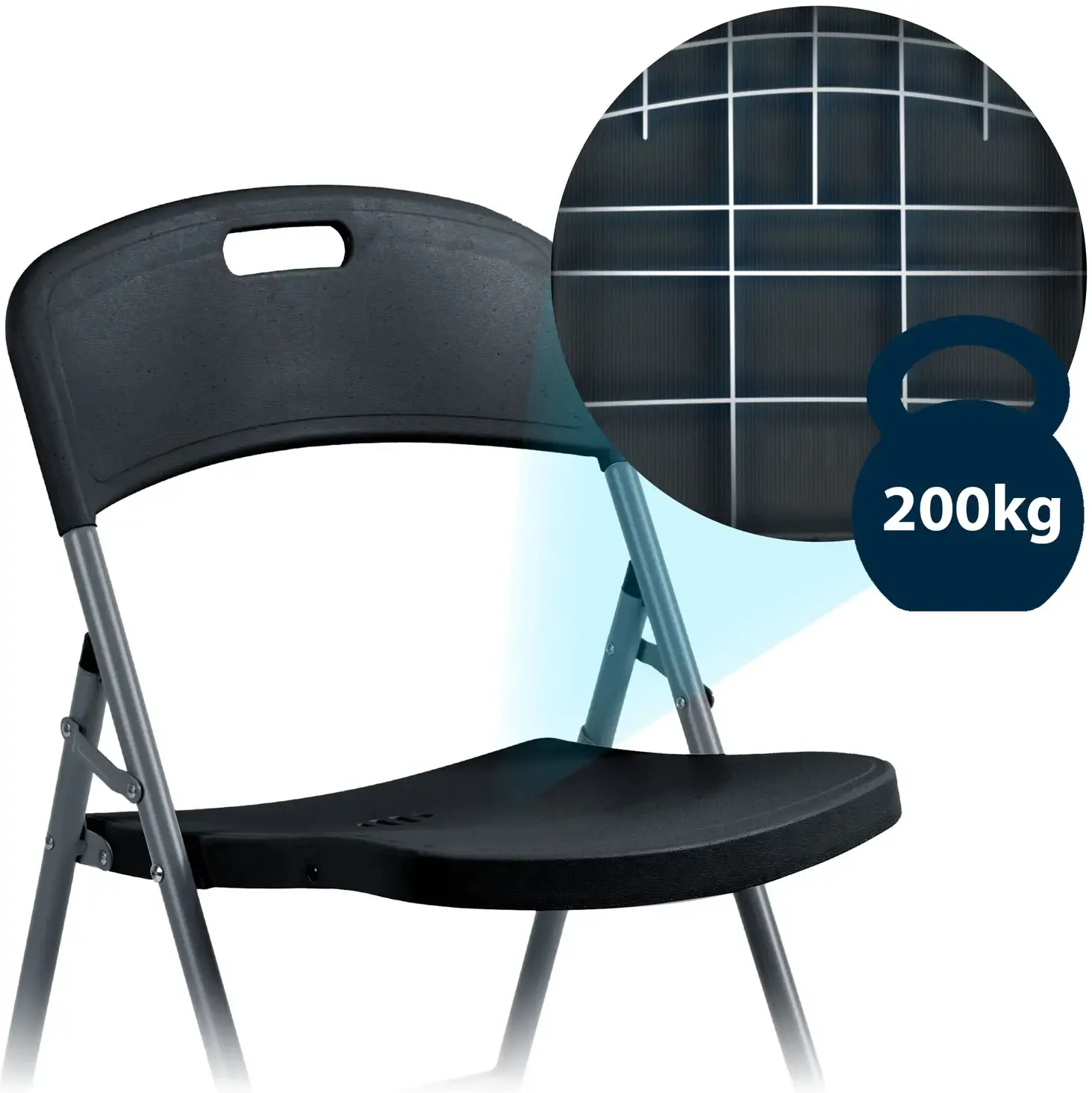 Set scaune Plonos PL-404 440401-4 (Black) - 6