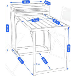 Set mobilier de gradina OM-281820 (Black) Thumb